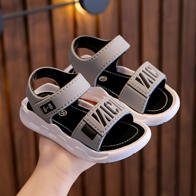 Lightweight, breathable open-toe sandals for boys offer casual comfort in summer.