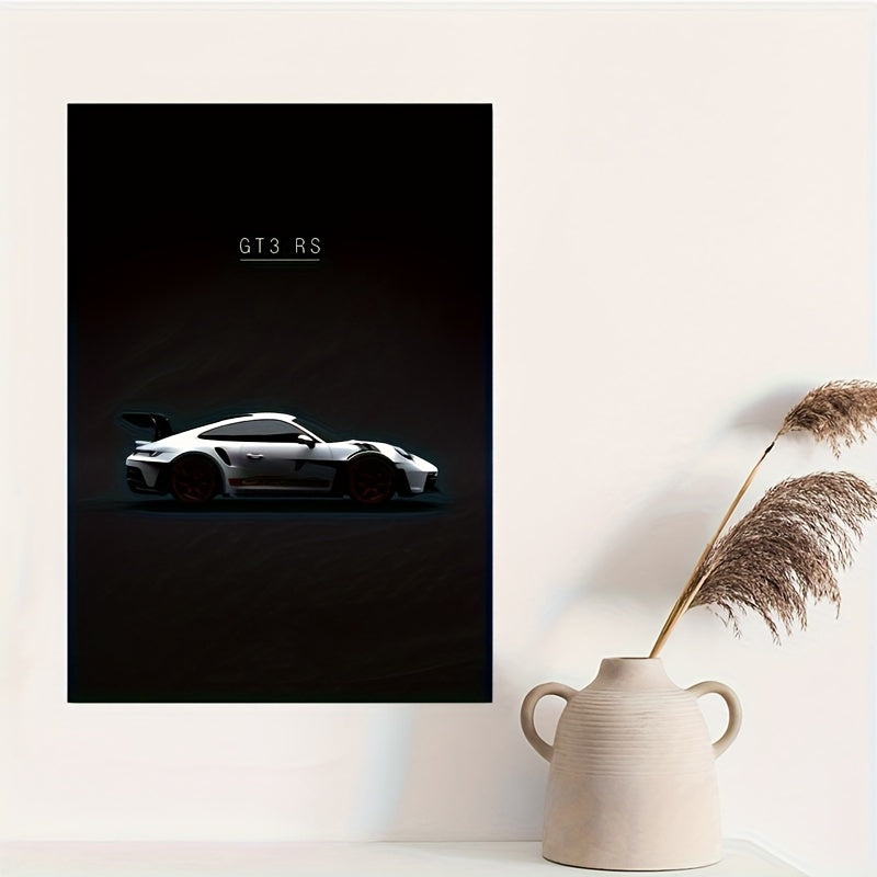 Contemporary car canvas art poster for bedroom, living room, or home office decor. Unframed.