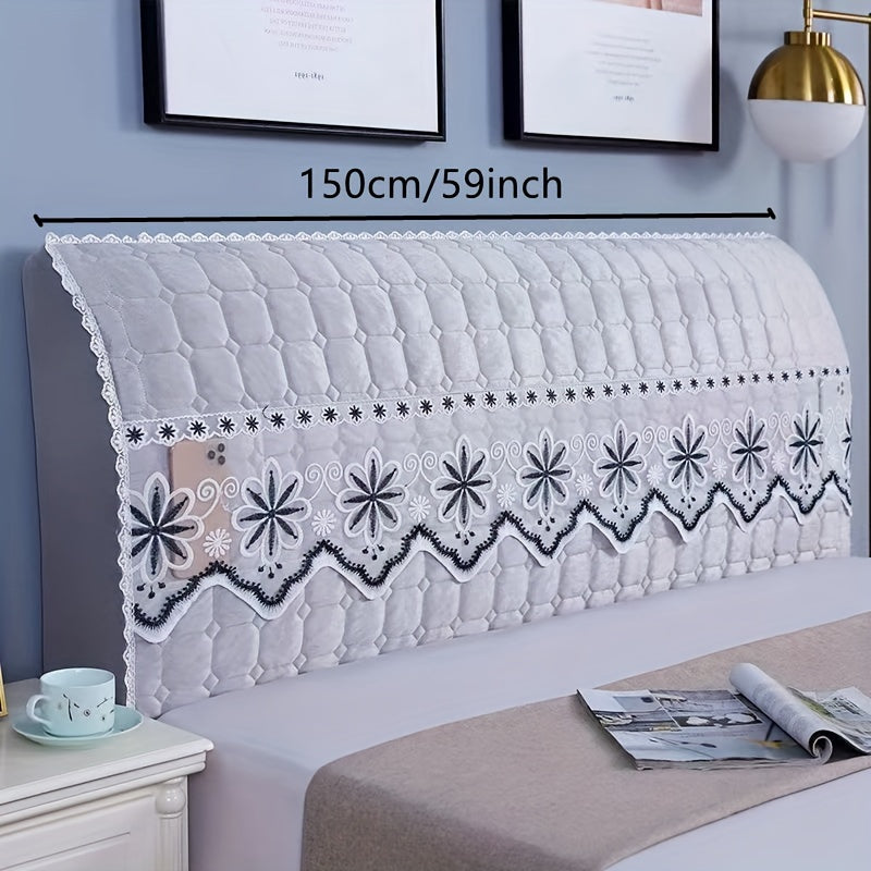 Protect your bed with this super soft quilted headboard cover, in a luxury solid color, to keep it free from dust and stains.