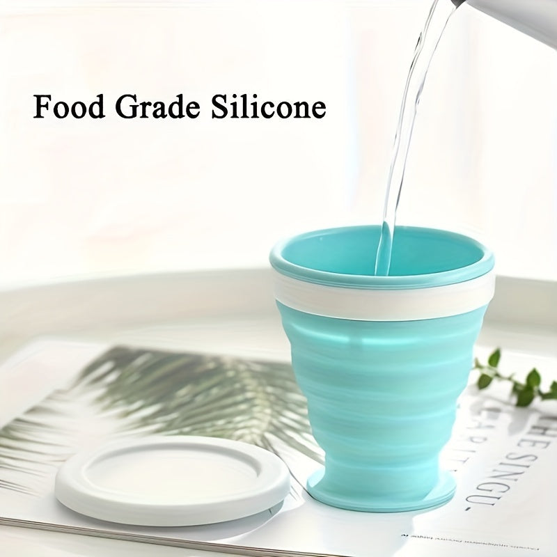 Silicone folding cup for on-the-go use. BPA-free and suitable for outdoor activities.