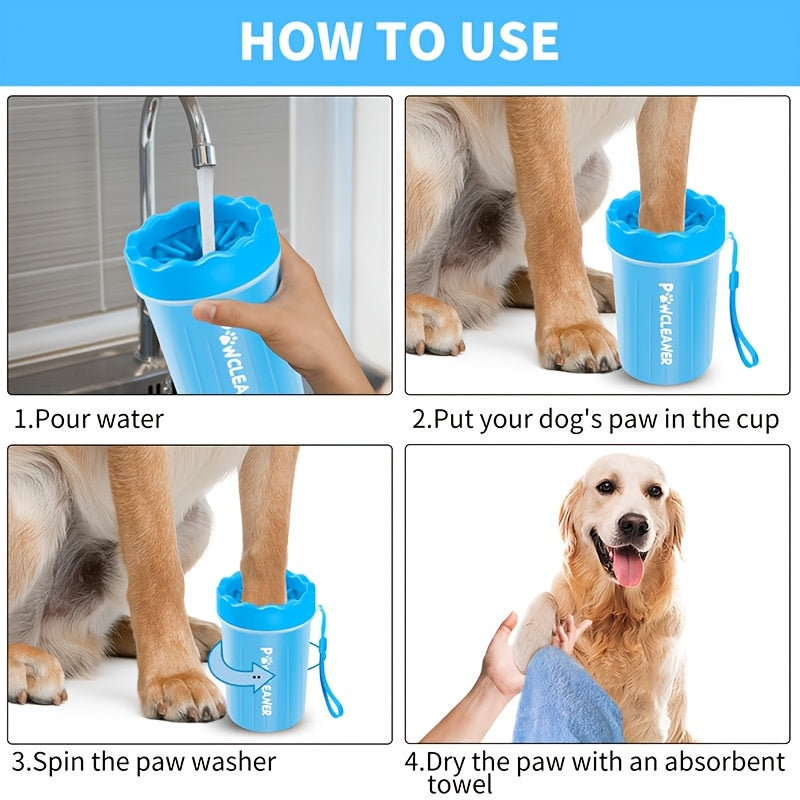 PetPaw Cleaning Brush for Dogs is an easy-to-use, uncharged manual paw cleaner ideal for maintaining pet hygiene and clean paw pads.