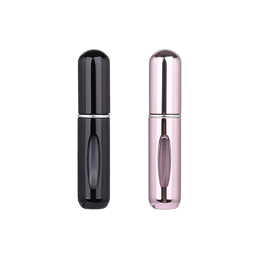 Refillable atomized perfume bottle ideal for travel and outings (5ml), suitable for men and women, makes a great gift.