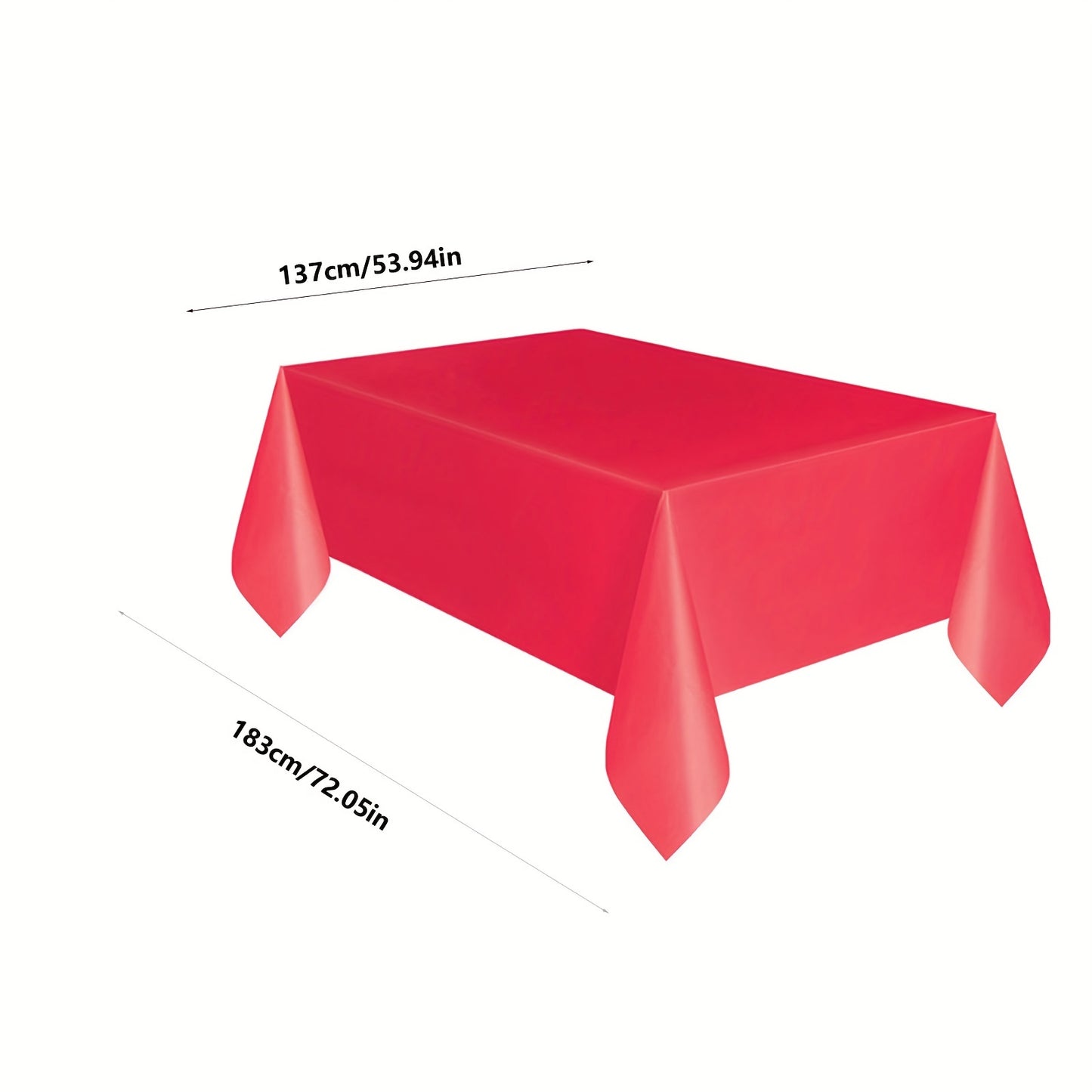 Plastic rectangular tablecloth covers