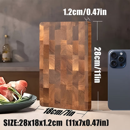 Upgrade your kitchen with our premium wooden chopping board set. This food-safe, durable wood block is perfect for cutting meat, cheese, bread, vegetables, and fruits. It's an ideal kitchen utensil and makes the perfect family gift for home or dorm use.