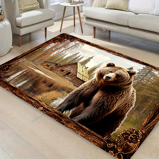 Arctic Brown Bear Beast Pattern Floor Mats Rugs - 1 piece set for Living Room Bedroom Kitchen Bathroom
- Use indoors as carpet floor mats or outdoors as bathroom mats or decorative bath mats
- Non-slip kitchen floors, game room, or gym use