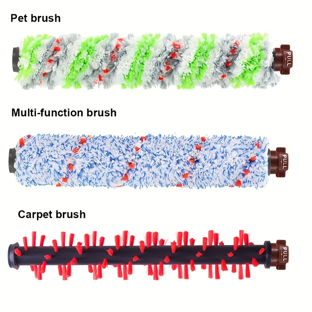 1 set of 5 Vacuum Cleaner Roller Brush Replacements and Filters suitable for Bissell Cross Wave. Also included is 1 Multi-Sided Pet Brush Roll, 1 Area Carpet Brush Roll, 2 Vacuum Filter Replacement Kits, and 1 Multi-Sided Brush Roll.