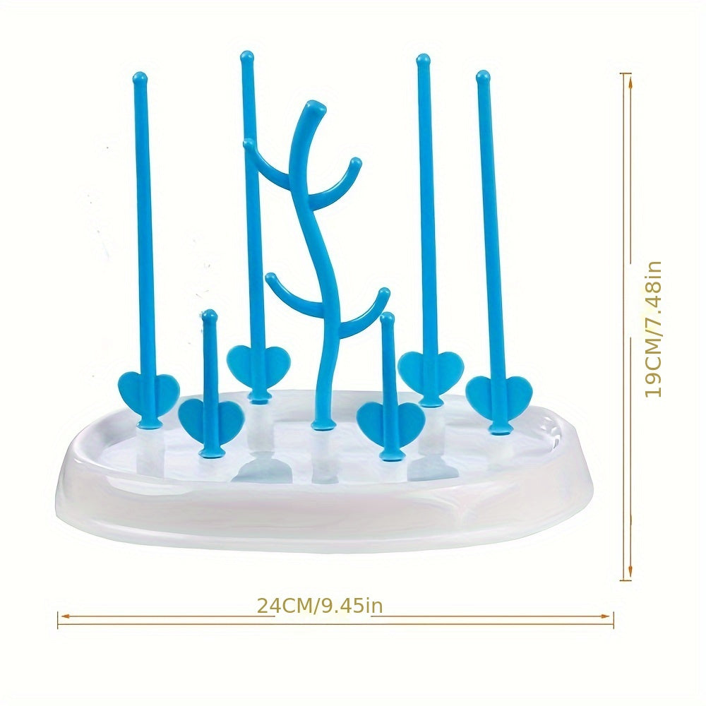 Children's tree-shaped milk bottle drying rack for home use that can be disassembled for easy storage and is suitable for both youngsters and toddlers.