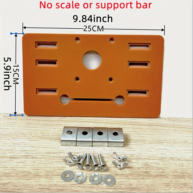 Woodworking laser marking tool with inverted positioning base.