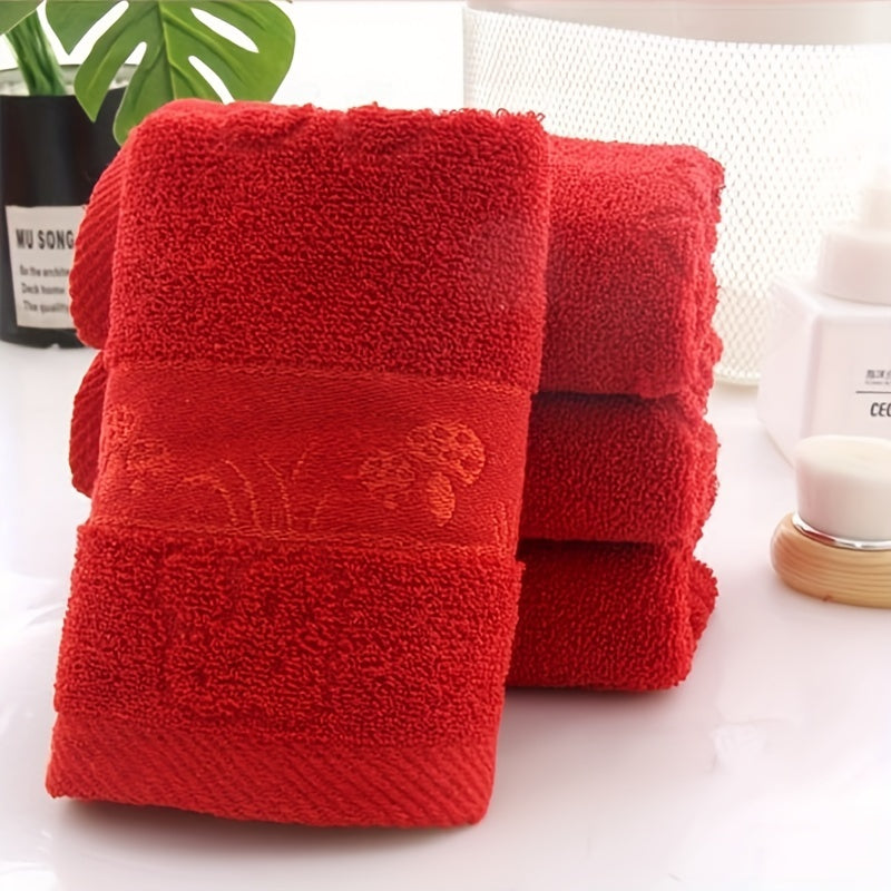 Cotton hand towel set for travel, gym, camping, sports, or as a gift. Soft, thick and fast drying. Size: 33*73cm (12.99*28.74 inch). Perfect for New Year, Spring Festival, or weddings.