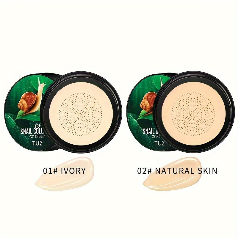 1pc Snail Collagen CC Cream for St. Patrick's Day: Get a waterproof, long-lasting foundation look with moisturizing benefits.