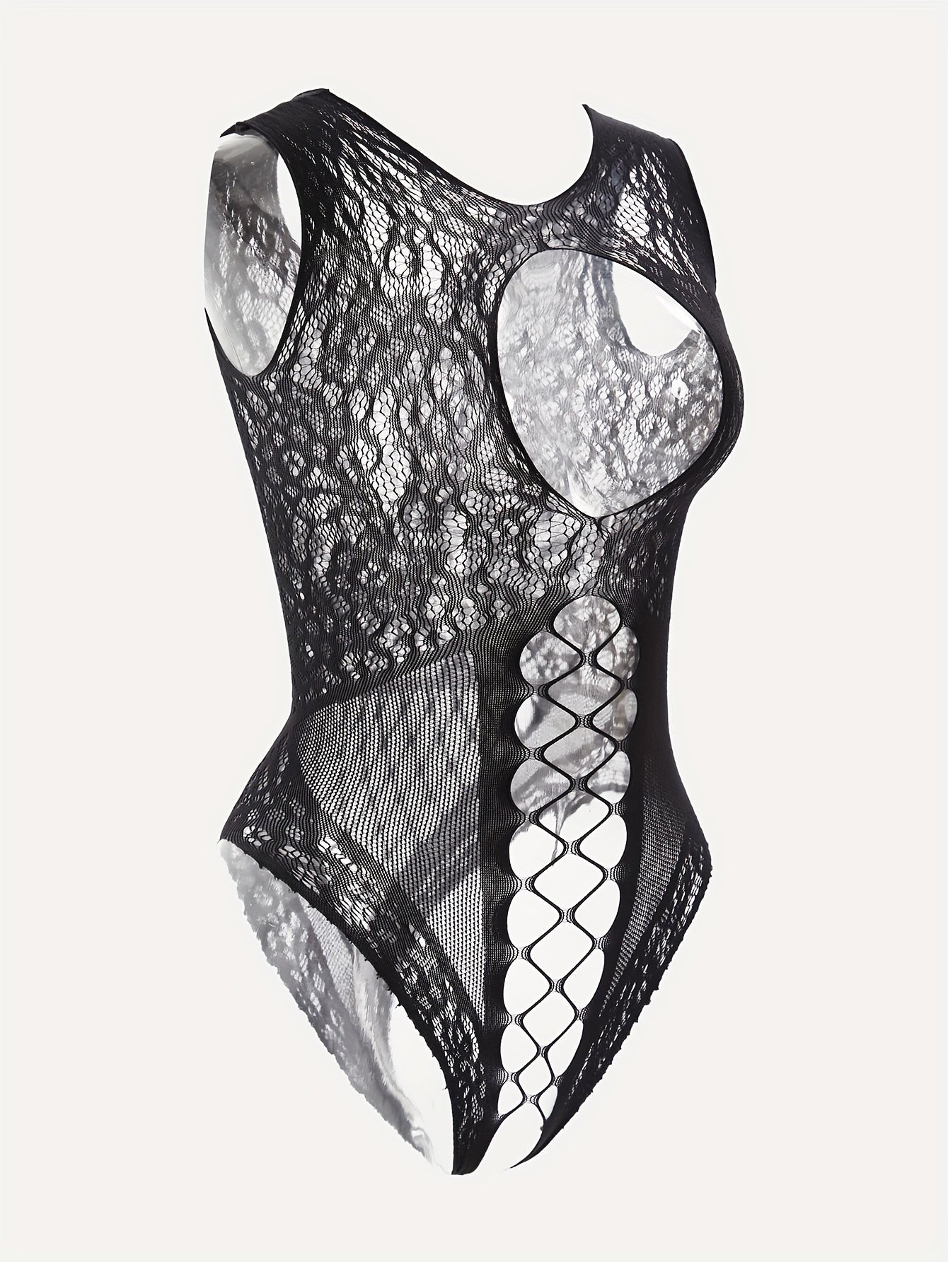 European and American sexy fishnet socks body suit - perfect for nights out or as Internet celebrity lingerie.