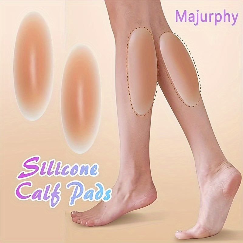 Silicone self-adhesive calf pads for women's lingerie and underwear, thin and invisible for leg correction.