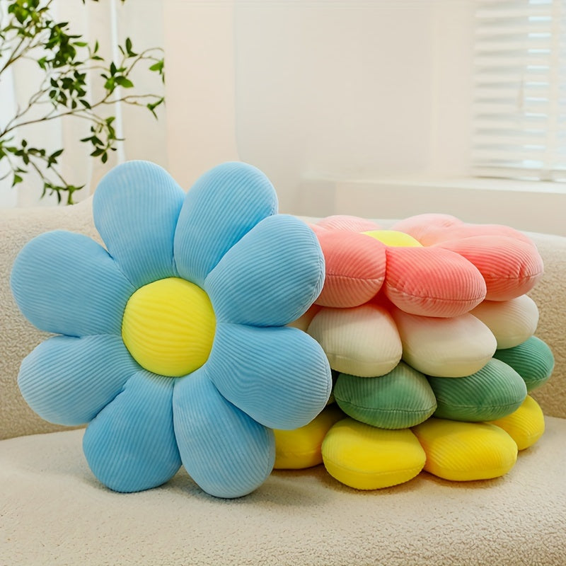 Soft and cozy flower-patterned pillow cushion for bedroom, dorm room, and home decor.