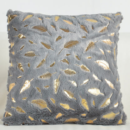 Luxurious faux fur throw pillow cover without pillow core, perfect for sofa, bedroom, car.