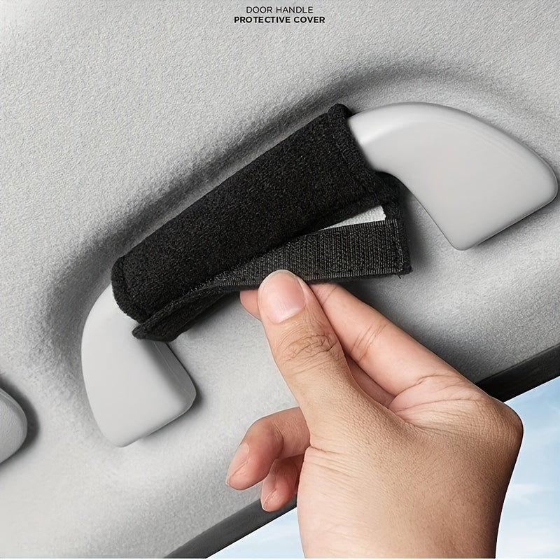 Soft-touch car door handle covers for BMW models with easy installation and non-slip grip.