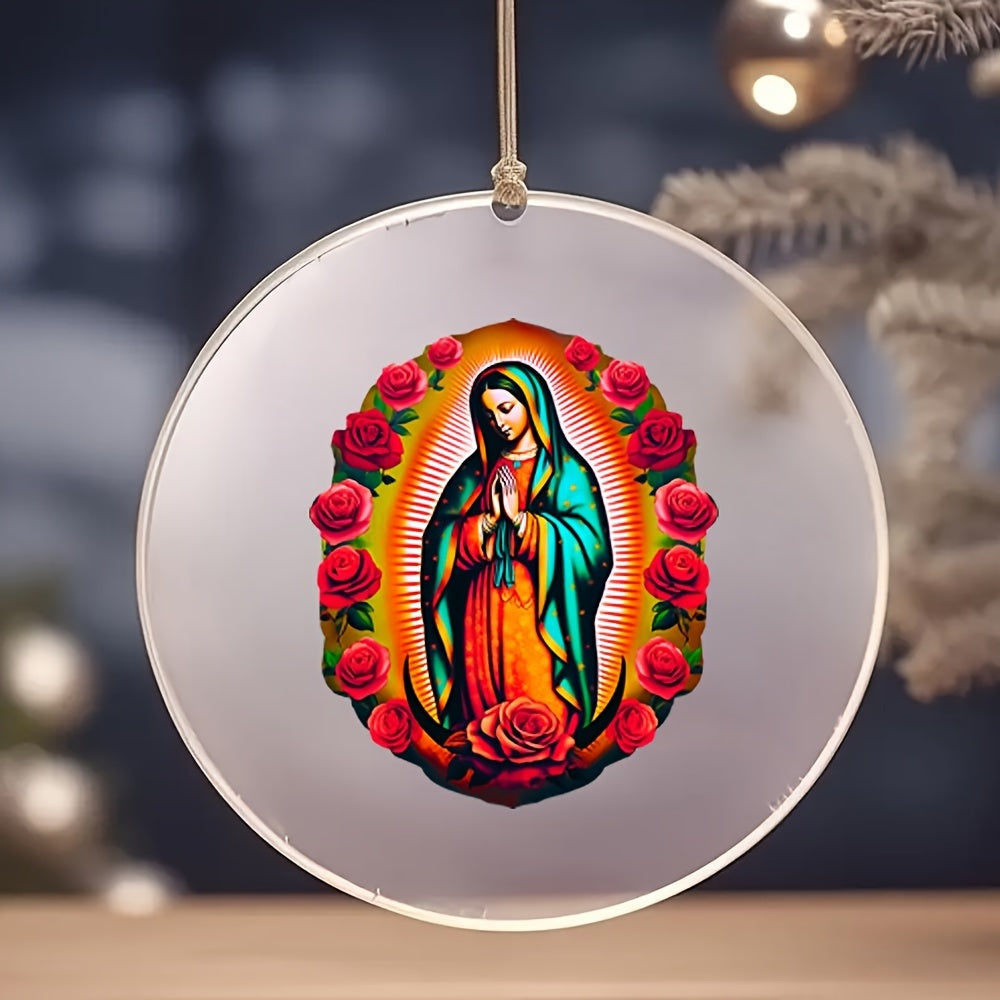 [Reliable] Set of 12 UV DTF Vinyl Stickers featuring Virgin Mary & Christian Designs for Coffee Mugs, Strong Adhesive for DIY Decor Wraps