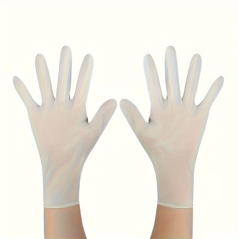 Disposable nitrile gloves available in packs of 50 or 100. These durable gloves are perfect for household cleaning tasks. Waterproof and suitable for use in kitchens, tattooing, hair dyeing, pet care, beauty salons, and other cleaning needs. A must-have