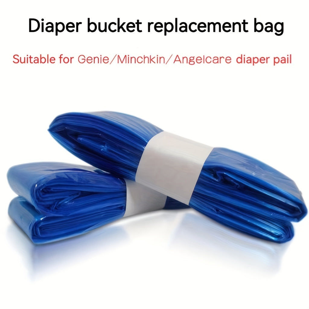 Special replacement bag suitable for Angelcare, Genie, and Munchkin diaper pails. Anti-odor garbage bag measures 69.85cm.