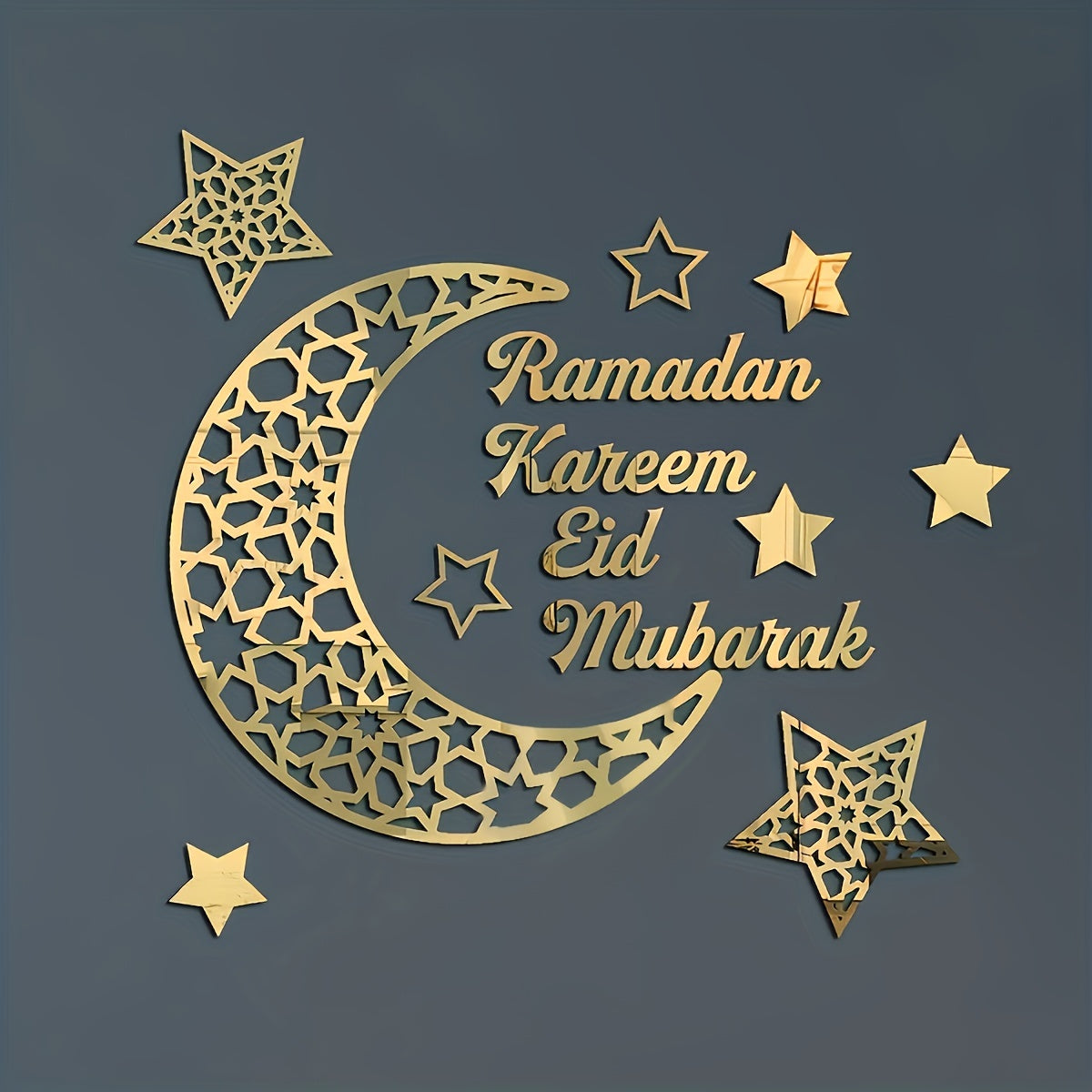 Ramadan mirror decorative wall stickers for a festive atmosphere in the Middle East.