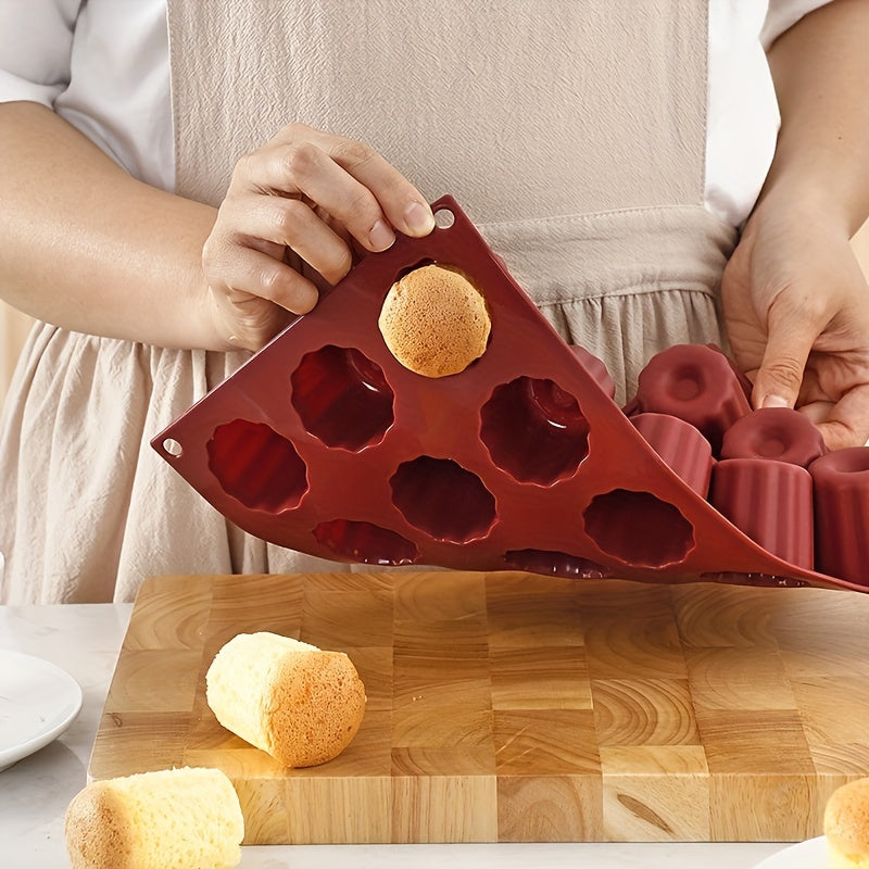 Silicone Cake Mold Set - Includes 15 Individual Cups for Baking Homemade Cupcakes in the Oven