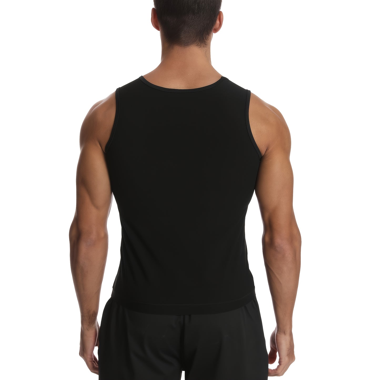 Men's sauna sweat shaping sports clothes for fitness training slimming sportswear.