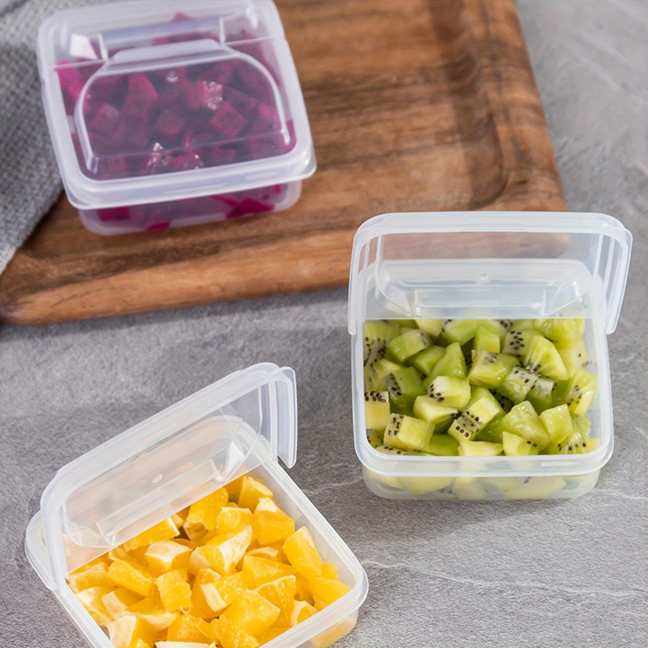 A single package of Polypropylene Cheese Storage Container features a flip top lid and is made of reusable, rectangle multipurpose plastic. This fridge organizer must be hand washed to maintain its quality. It helps keep your cheese fresh and delicious