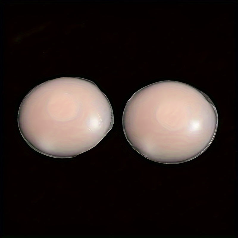 6 reusable silicone nipple covers for women's lingerie, strapless and invisible with self-adhesive.