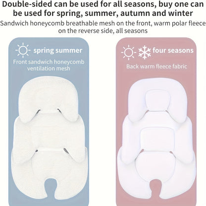 Give the gift of comfort and safety with the Ultimate Stroller Seat Cushion Set, including a Basket Safety Seat Inner Cushion Protector and Double-Sided Baby Waist Cushion. Perfect for Christmas, Halloween, or Thanksgiving.