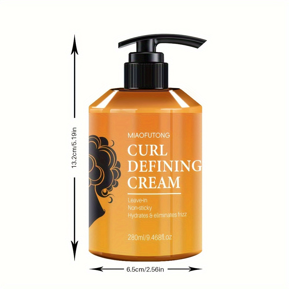 American Curl Styling Cream with Moroccan Argan Oil for Curly Hair, Long-Lasting Hold