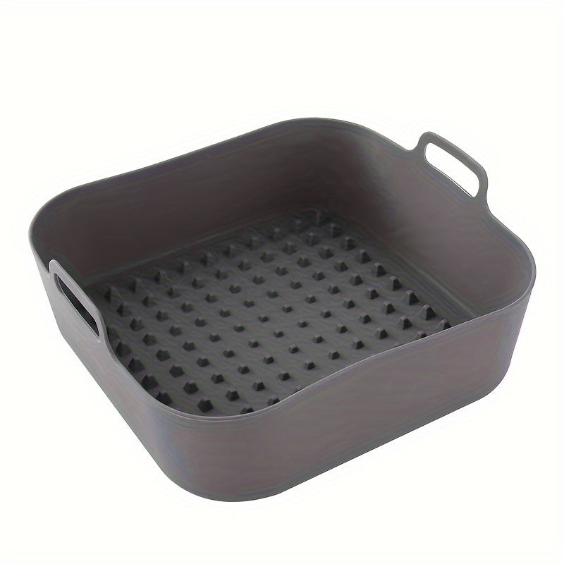 Silicone Air Fryer Baking Tray: A Heat-Resistant, Food-Safe Design for Air Frying and Baking - Non-Stick Bakeware Accessory for Healthy Cooking