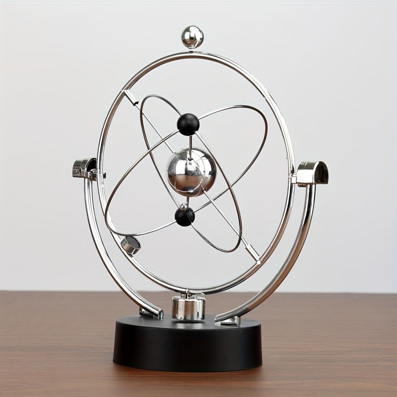 Retro Newton's Cradle - Battery-Powered Desk Decor