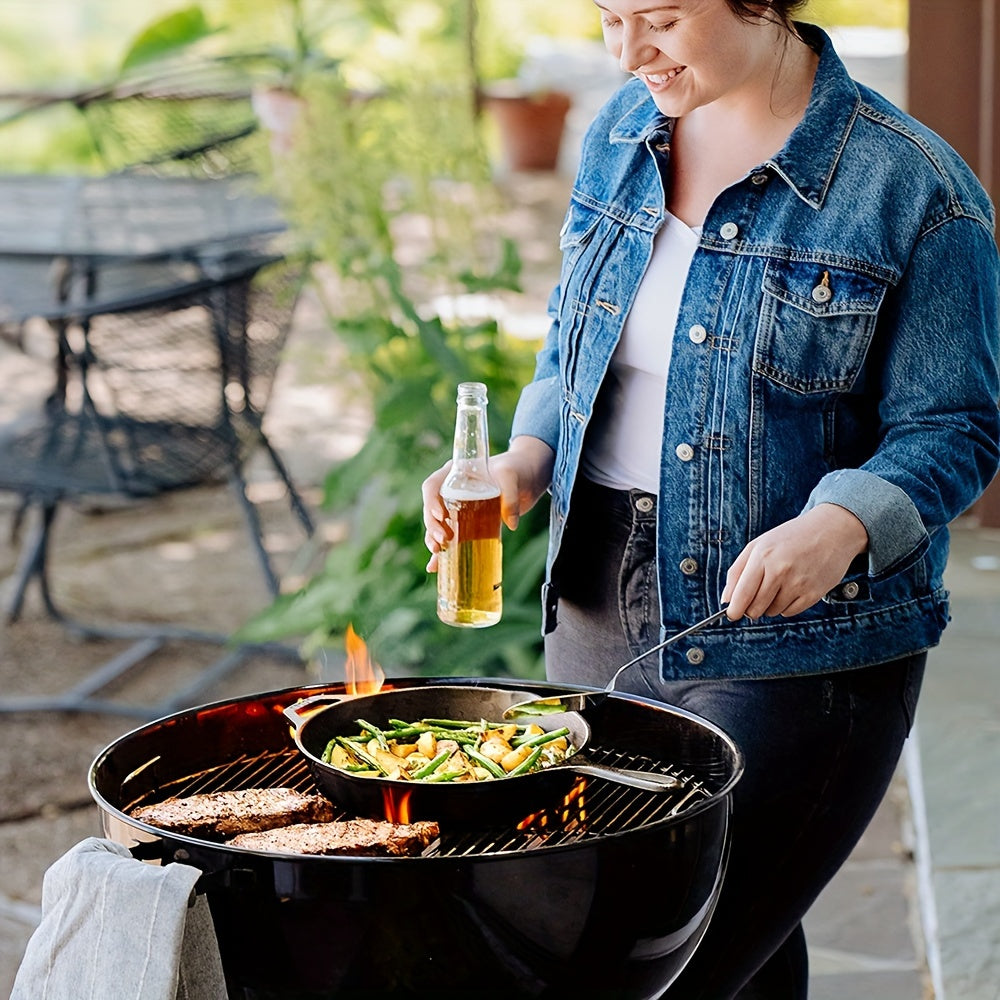 Set of 3 Non-stick Frying Pans, including an Egg Frying Pan and Induction Cookware. PFOA and PFAS Free with Kitchen Cooking Pot Set. Ideal for cooking indoors and outdoors, for camping or parties. Kitchen Supplies for all your cooking needs.