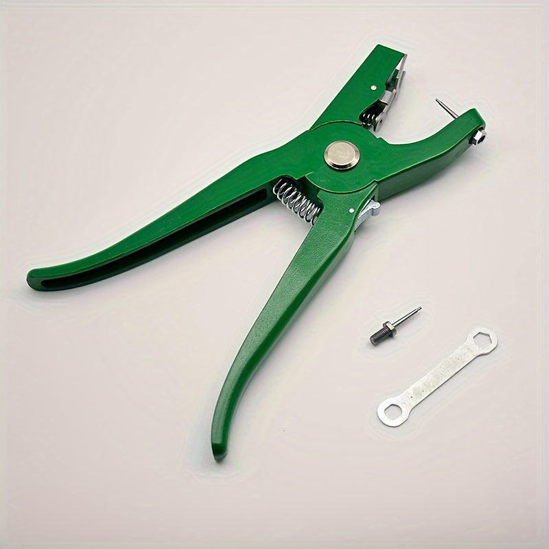 Livestock Ear Marking Pliers for various animals - Red Classic Model, 90 Degree Installation Tool.