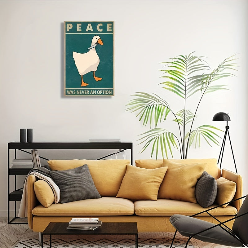 Funny Goose Retro Prints, Unframed Home Decor for Modern Living Room