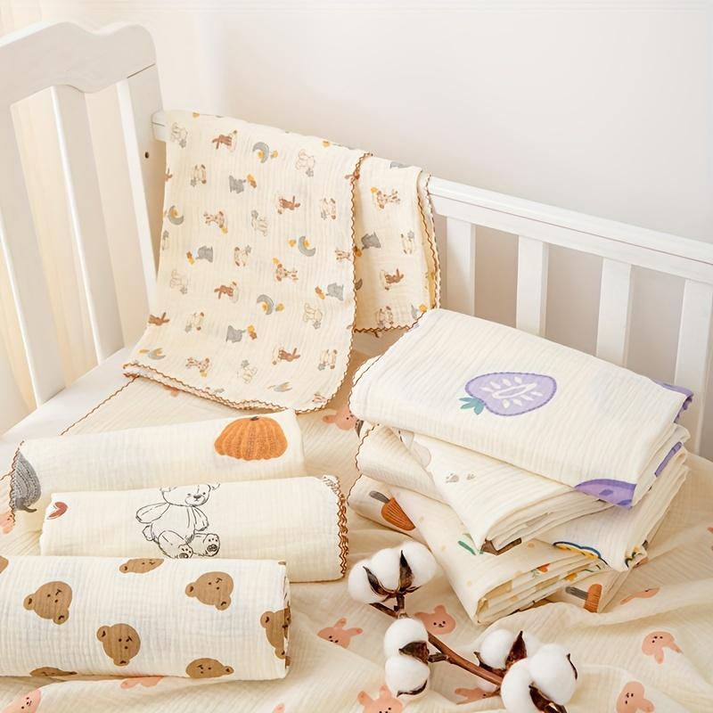 Soft and breathable infant summer thin quilt cover made of class A two-layer full gauze wrinkle cloth, perfect for an air-conditioned room.