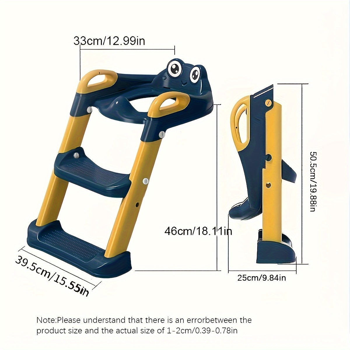 Cochildor Frog-Themed Potty Training Ladder - Safe and Portable Toilet Seat for Toddlers and Kids