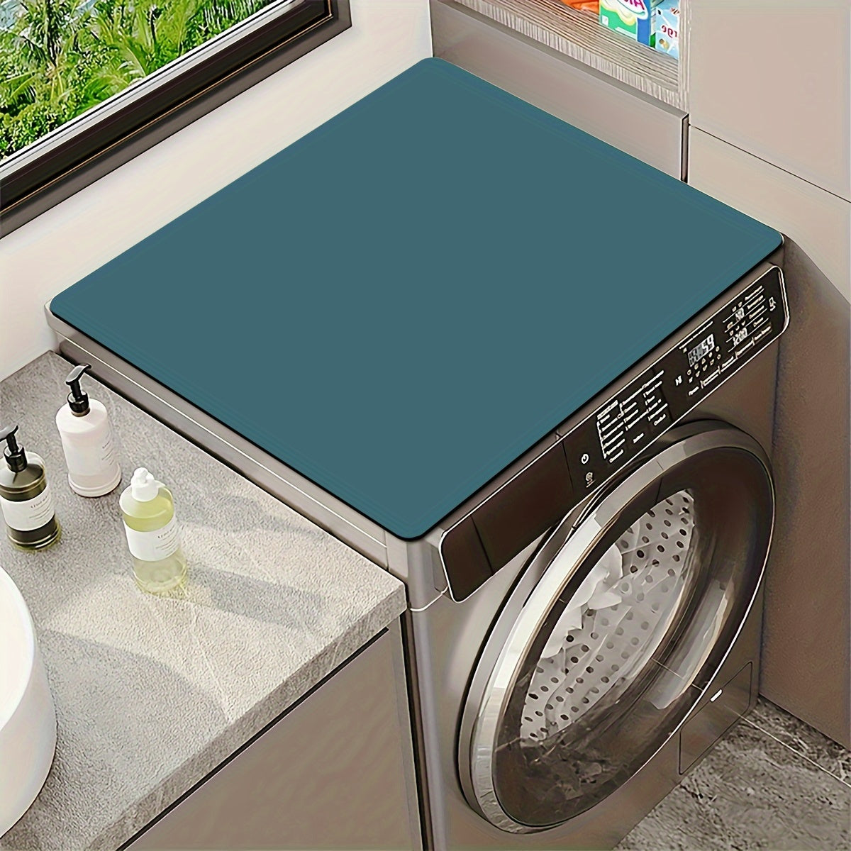 Top-Quality Polyester Dish Drying Mat - Fast-Drying, Highly Absorbent Diatomaceous Mat suitable for Washing Machine, Dryer, and Refrigerator - Long-Lasting and Simple to Clean Laundry Shield Cover