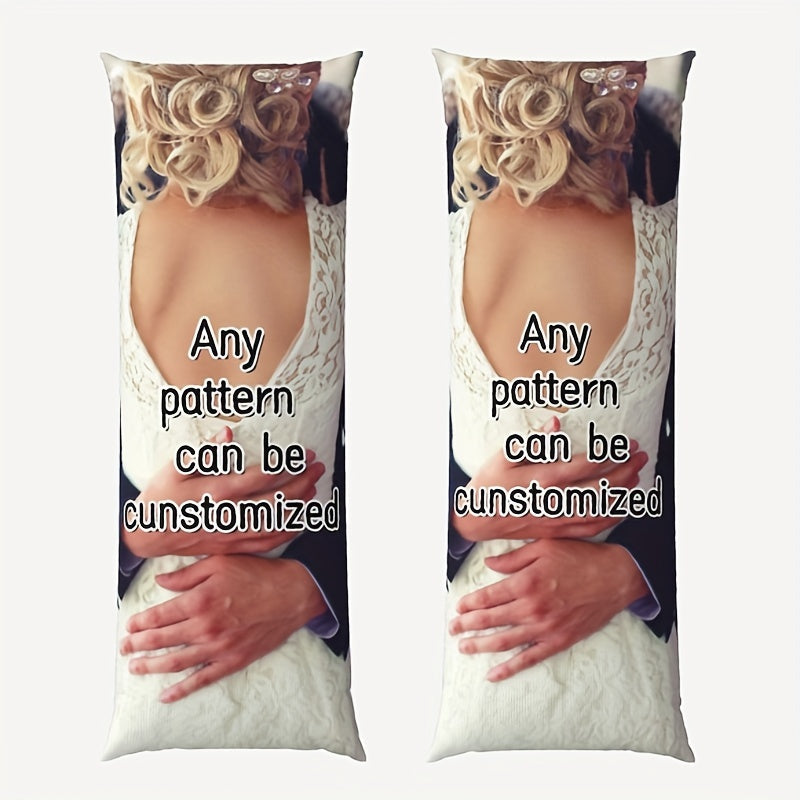 Personalized Double-Sided Print Short Plush Body Pillowcase - Customizable 20x54 Size - Perfect Memory Keepsake for Christmas, Anniversaries, and Valentine's Day - Ideal Gift for Friends and Loved Ones in the 14+ Age Group