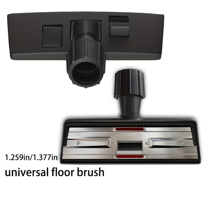 Vacuum Cleaner Accessory: 1pc Metal Bottom Floor Brush Head, 32mm/35mm Universal Fit for European Vacuums. Ideal for Cleaning Floors and Carpets with Better Efficiency. Can be Used with Combination Tools.