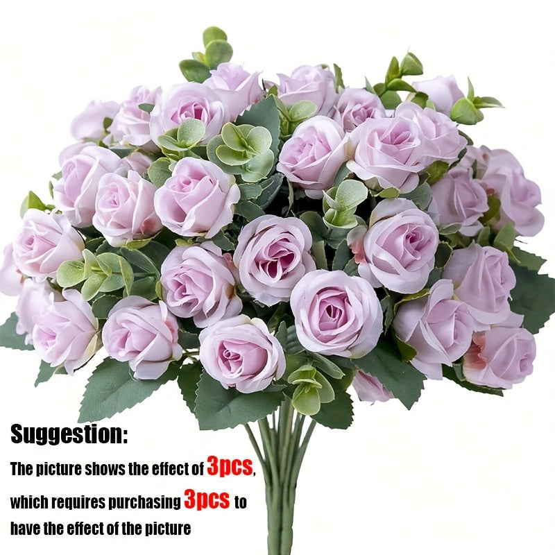 1 pc Artificial Flowers with 10 Heads, suitable for Valentine's Day, birthdays, weddings, and home décor.