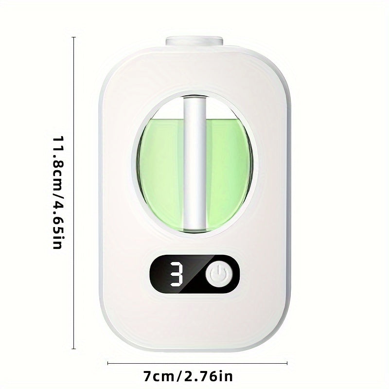 USB rechargeable perfume spray machine with aromatherapy diffuser, night light, and wall-mount or standalone options. Provides long-lasting fragrance and odor elimination for home and