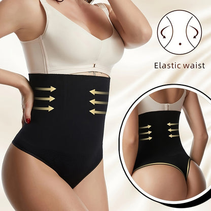 Slimming high-waist thongs for women, ideal for tummy control and shaping.