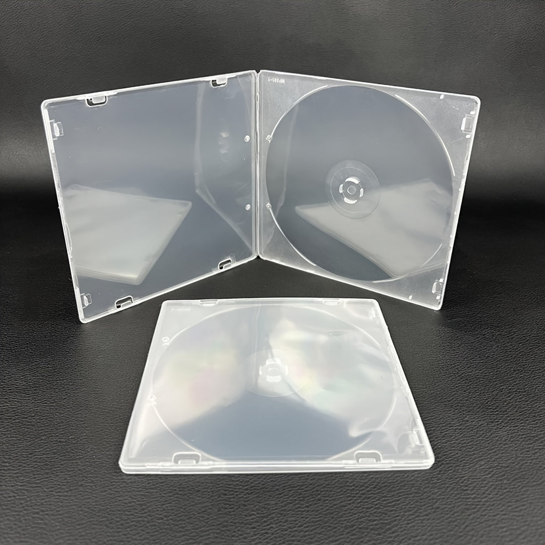 12/6 pieces of No-Brand Style Transparent Square PP CD Storage Box - A must-have for Star Chasers. This transparent standard CD box is perfect for storing albums and covers.