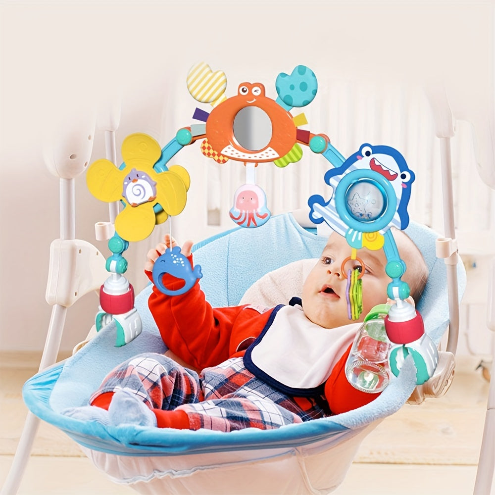 Infant Queen Toy Bed Bell for Newborns, Suitable for 0-1 Year Olds, can be Hung on Car Safety Seats or Baby Strollers for Comfort and Education