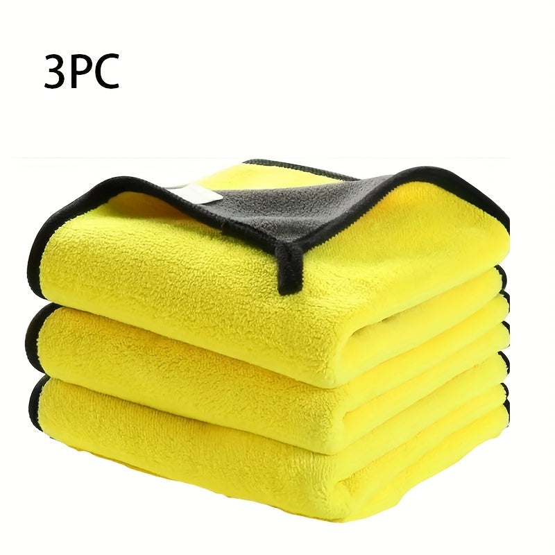 3 to 10 pieces of extra soft microfiber towels for car washing, cleaning, and drying. These cloths are gentle on surfaces and will not scratch. Can also be used as rags for home and kitchen tasks, such as dishwashing. Each towel measures 30*30cm