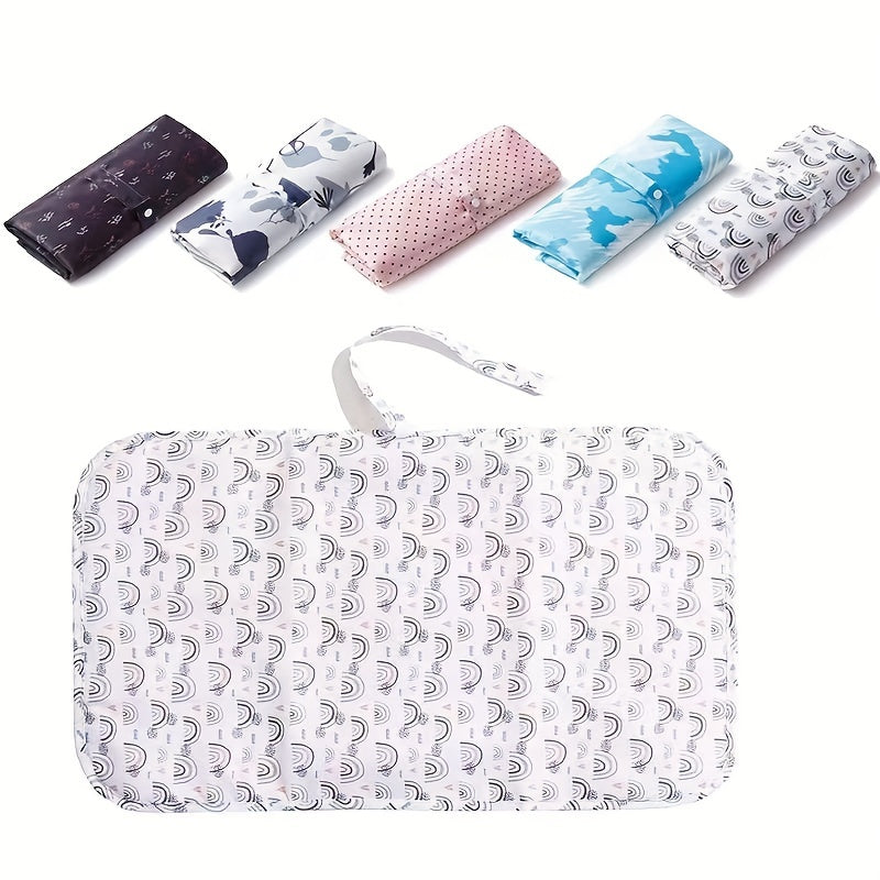 Lightweight and waterproof, this foldable diaper changing pad is perfect for traveling with your little one. Stay prepared for on-the-go diaper changes with this portable and compact changing mat.