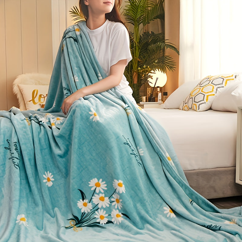 Cozy up with the Ultra-Soft Coral Fleece Throw Blanket. This double-sided blanket is thick and warm, perfect for the couch, bed, sofa, office, or traveling. It makes a versatile gift idea and is ideal for use in any season, including autumn and winter.