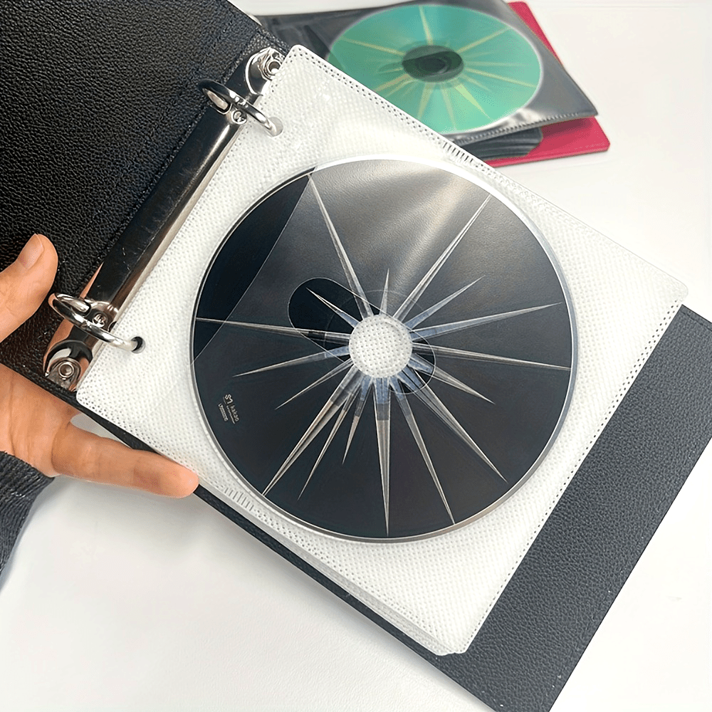 Vintage Style ANNIKEEY CD/DVD Storage Book with 20 Pockets - Made of Durable PU Material, Suitable for Games, Discs, and Vinyl - Great for Organizing Office, Gaming, and Car Essentials