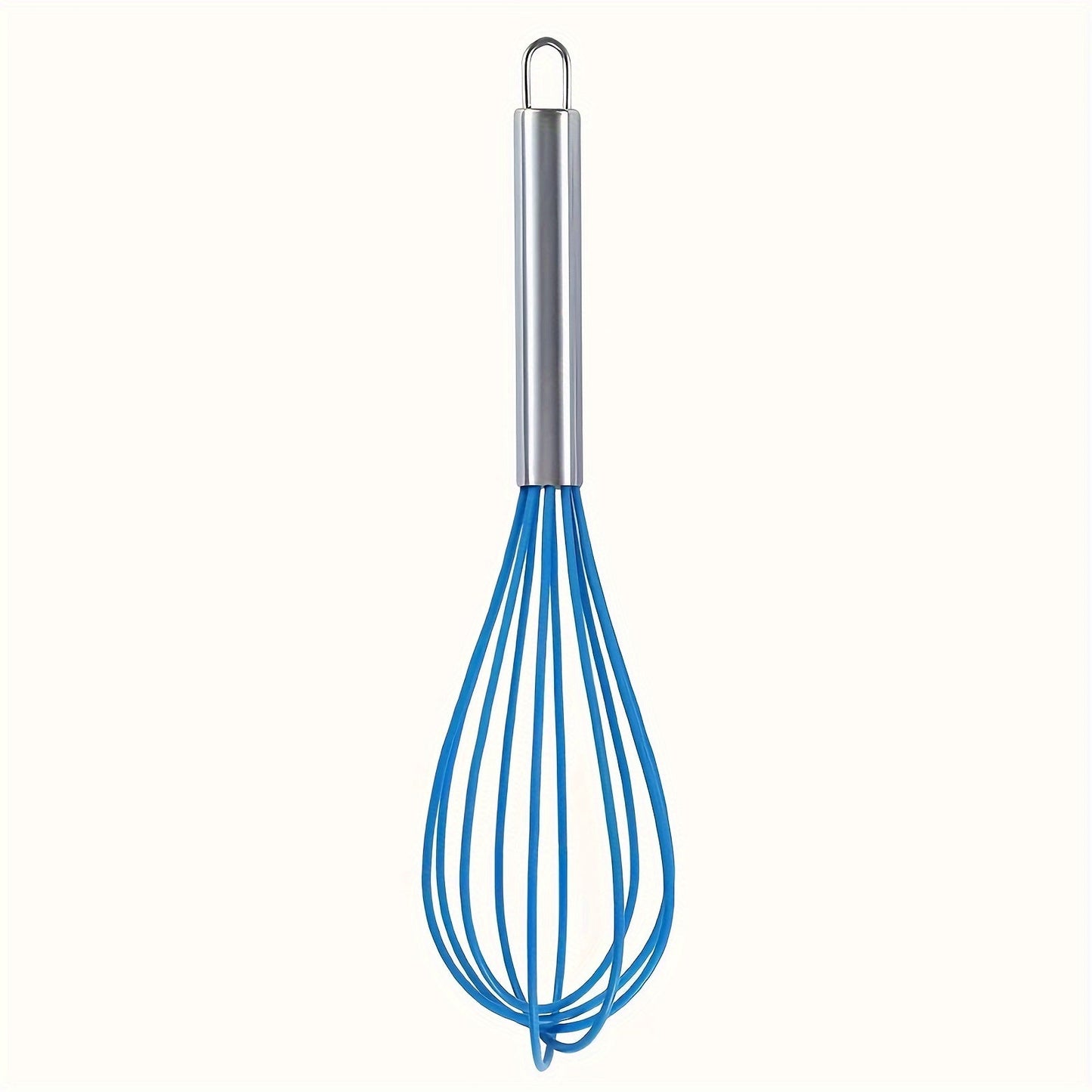 High-Quality Silicone and Stainless Steel Whisk - Safe for use on Nonstick Pans, Heat Resistant - A Must-Have Kitchen Tool