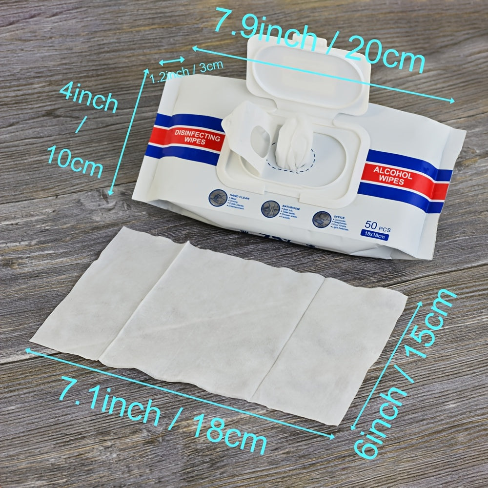 This multi-size pack of wet wipes contains 75% alcohol for quick-drying without the need to wash. They are effective in removing oil stains and are suitable for cleaning various surfaces in the home, kitchen, bathroom, office, and outdoor camping. They